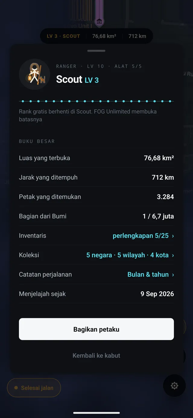 FOG, Buku catatan